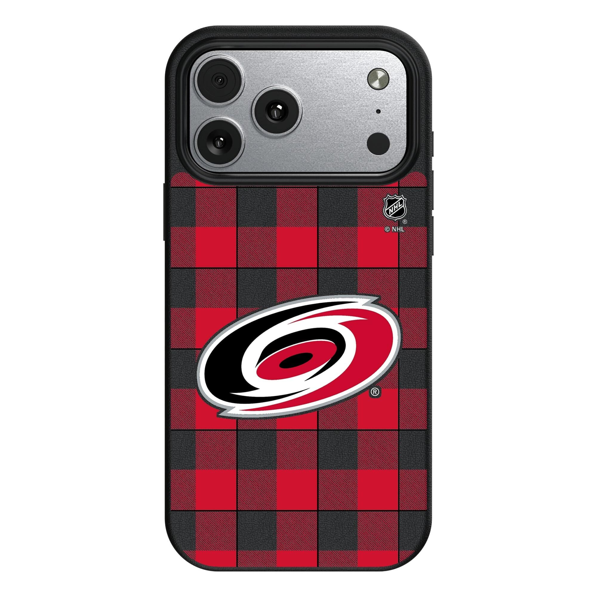 Keyscaper - NHL - Carolina Hurricanes Plaid iPhone Magnetic Bump Case - 17 Pro - Black price history on PriceWatchPro