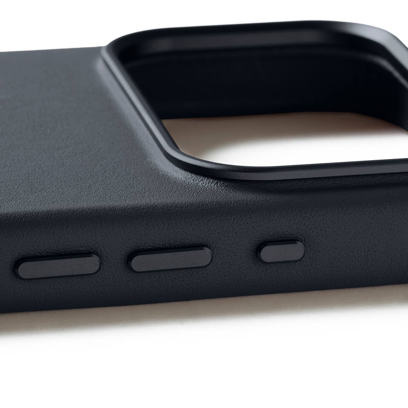 Alt View 1. Mujjo - Mujjo Full Leather Case for iPhone 17 Pro - Basalt Blue.