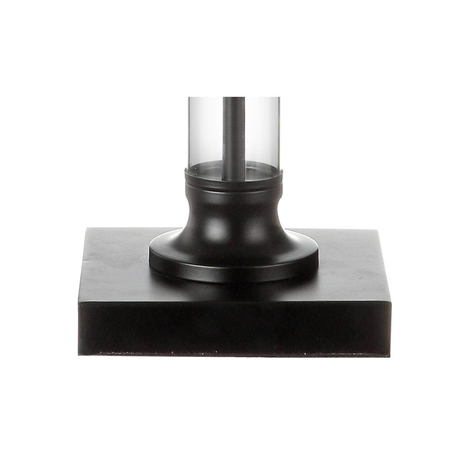 Alt View 7. Jonathan Y - Mason 30" Glass and Metal LED Table Lamp, Black/Clear (Set of 2) - Black/Clear.