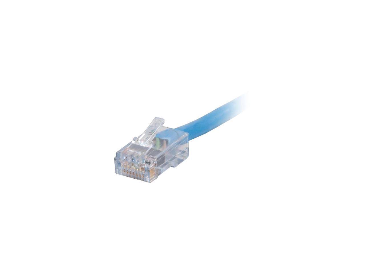 Front. Cables to Go - C2G 7ft Cat6 550MHz Assembled Plenum Patch Cable - Blue.