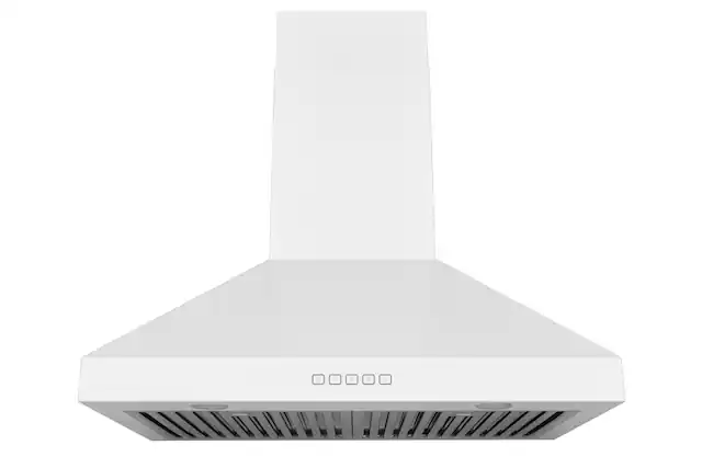 Front. Hauslane - Hauslane WM-530 PRO 30-in Convertible Matte White Wall-Mounted Range Hood - Matte White.
