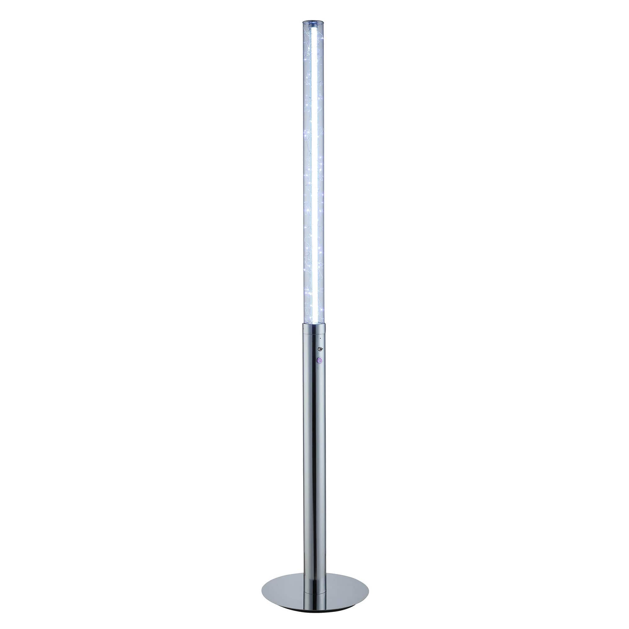 Manhattan Lane - 62 Inch Floor Lamp, Modern Cylindrical Design, Tall Round Chrome Base