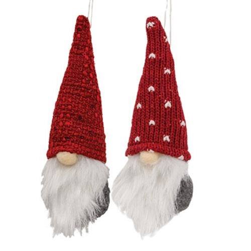 Angle. BreeBe - *Valentine's Red Gnome Ornament - 2 Asstd. - Red.