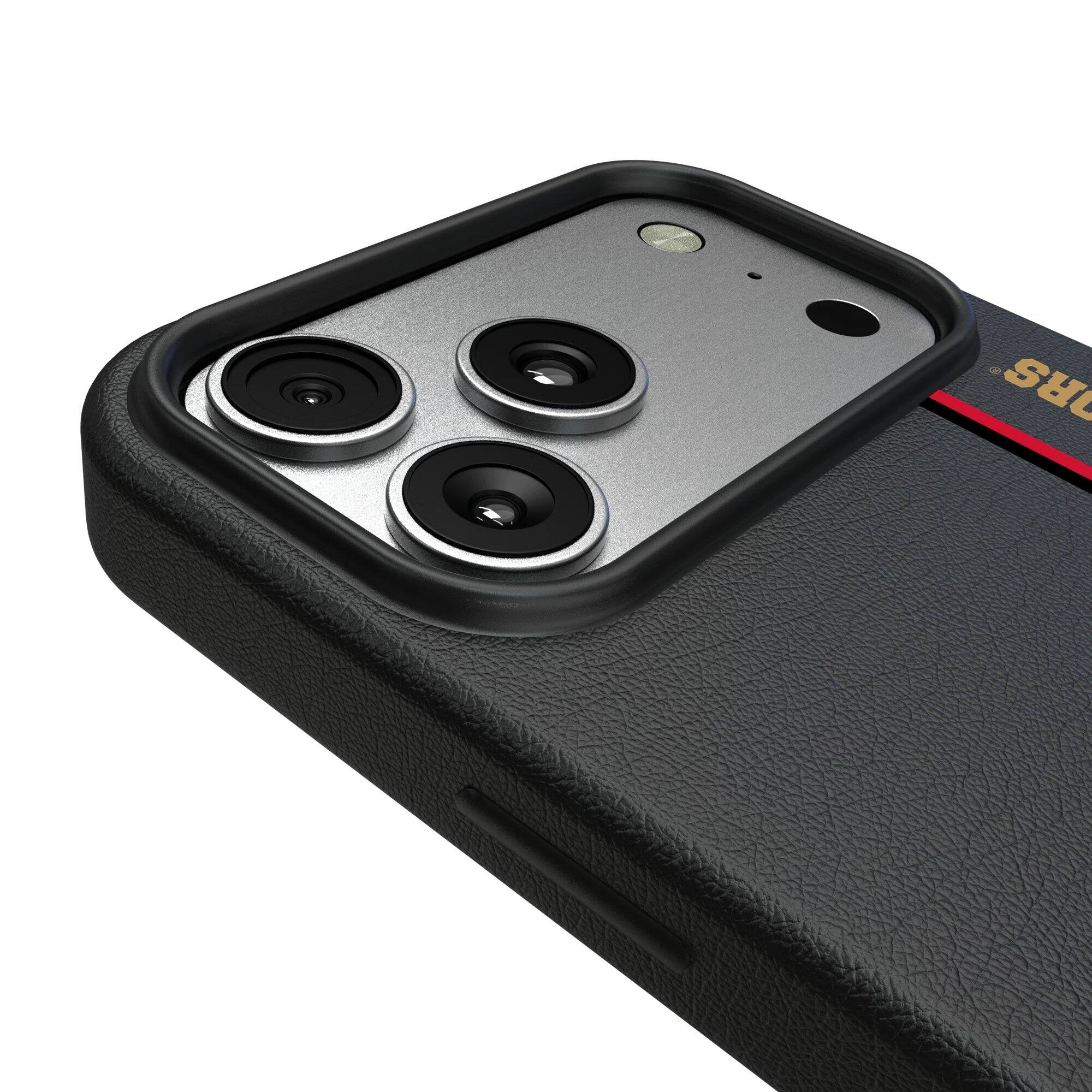 Alt View 2. Keyscaper - Black Ottawa Senators Sidebar Magnetic iPhone Case - 16 Pro - Black.