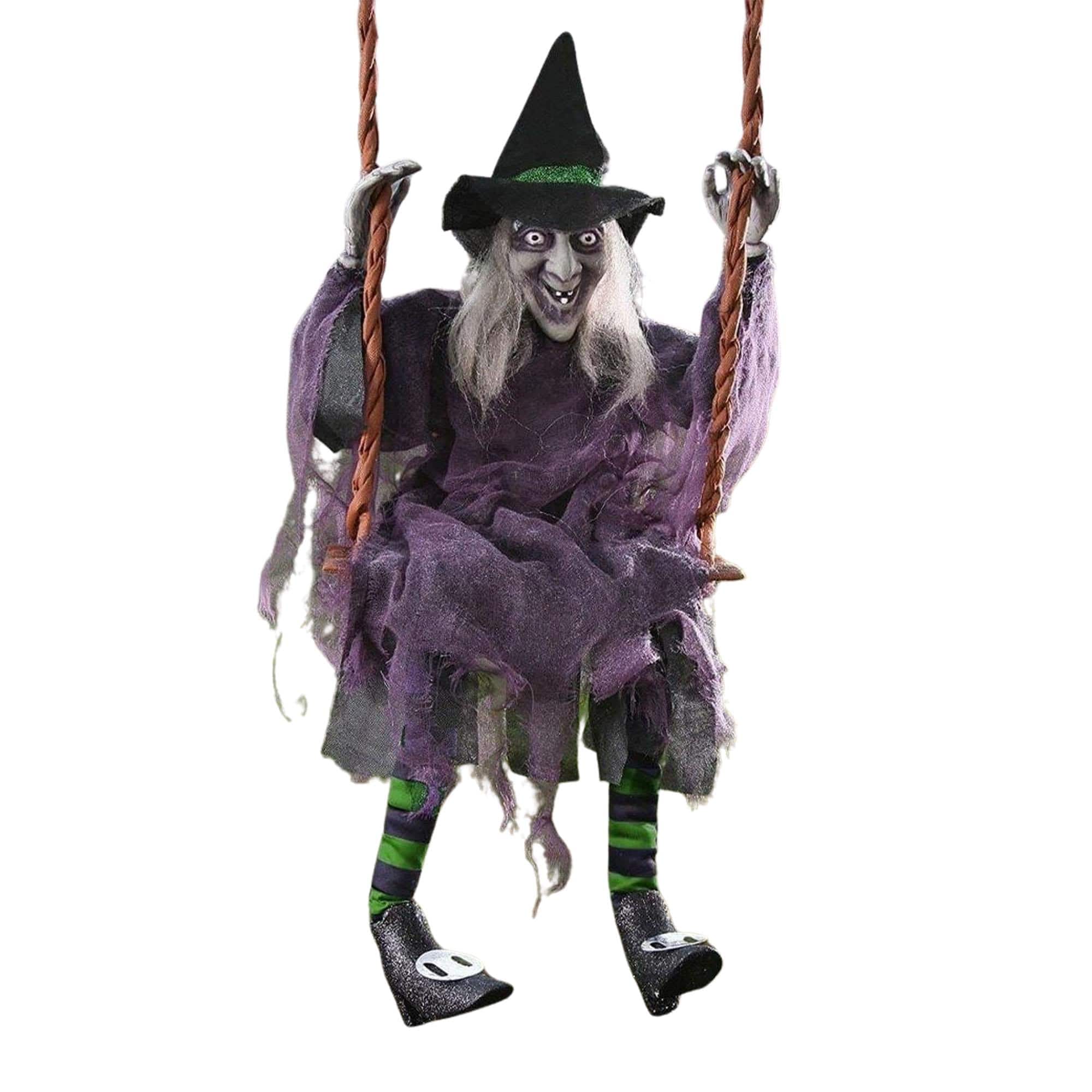 Funworld - Swinging Witch 36" Halloween Decoration - Black
