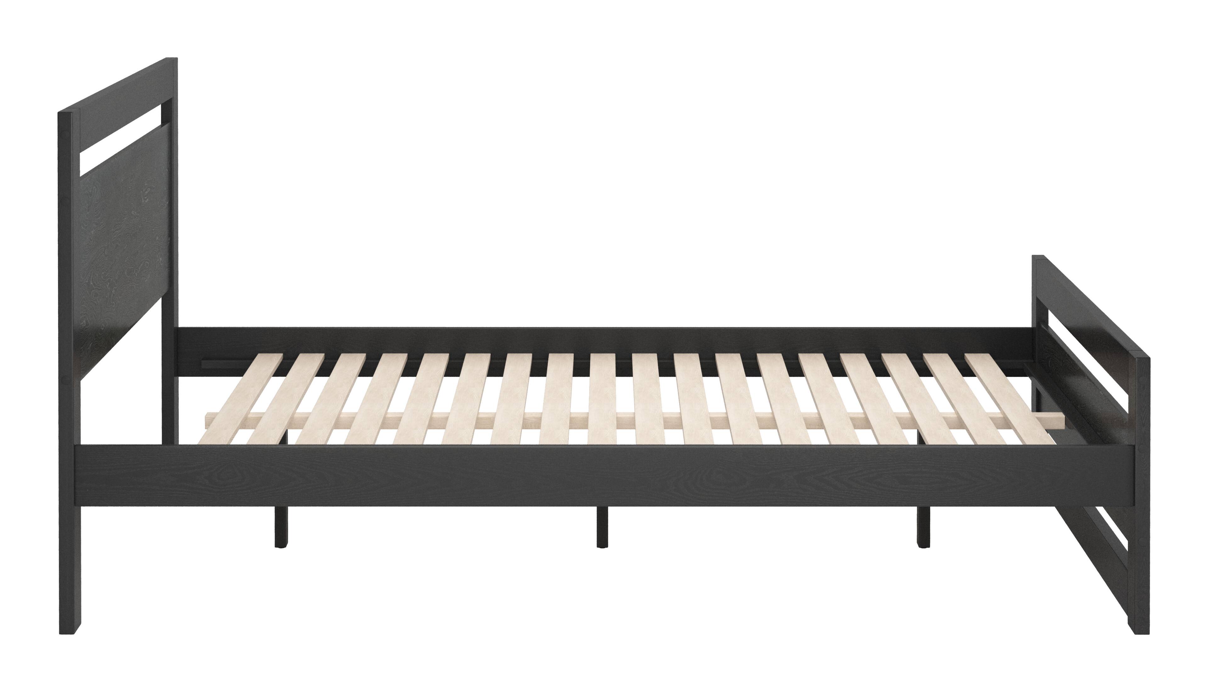 Back. Hivvago - Repos Queen Bed Black - Black.