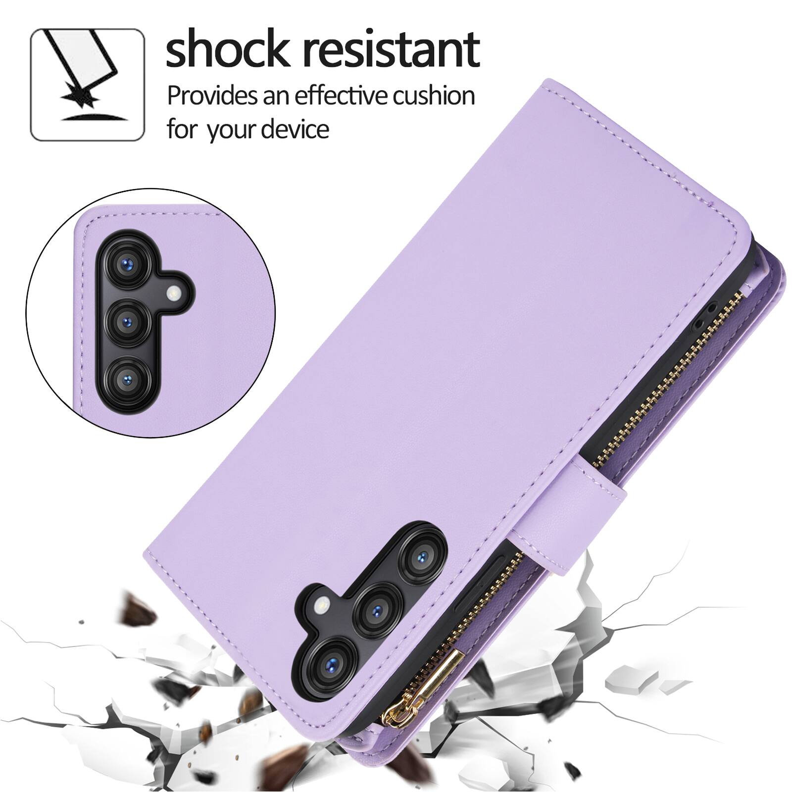 shock resistant  
Provides an effective cushion for your device