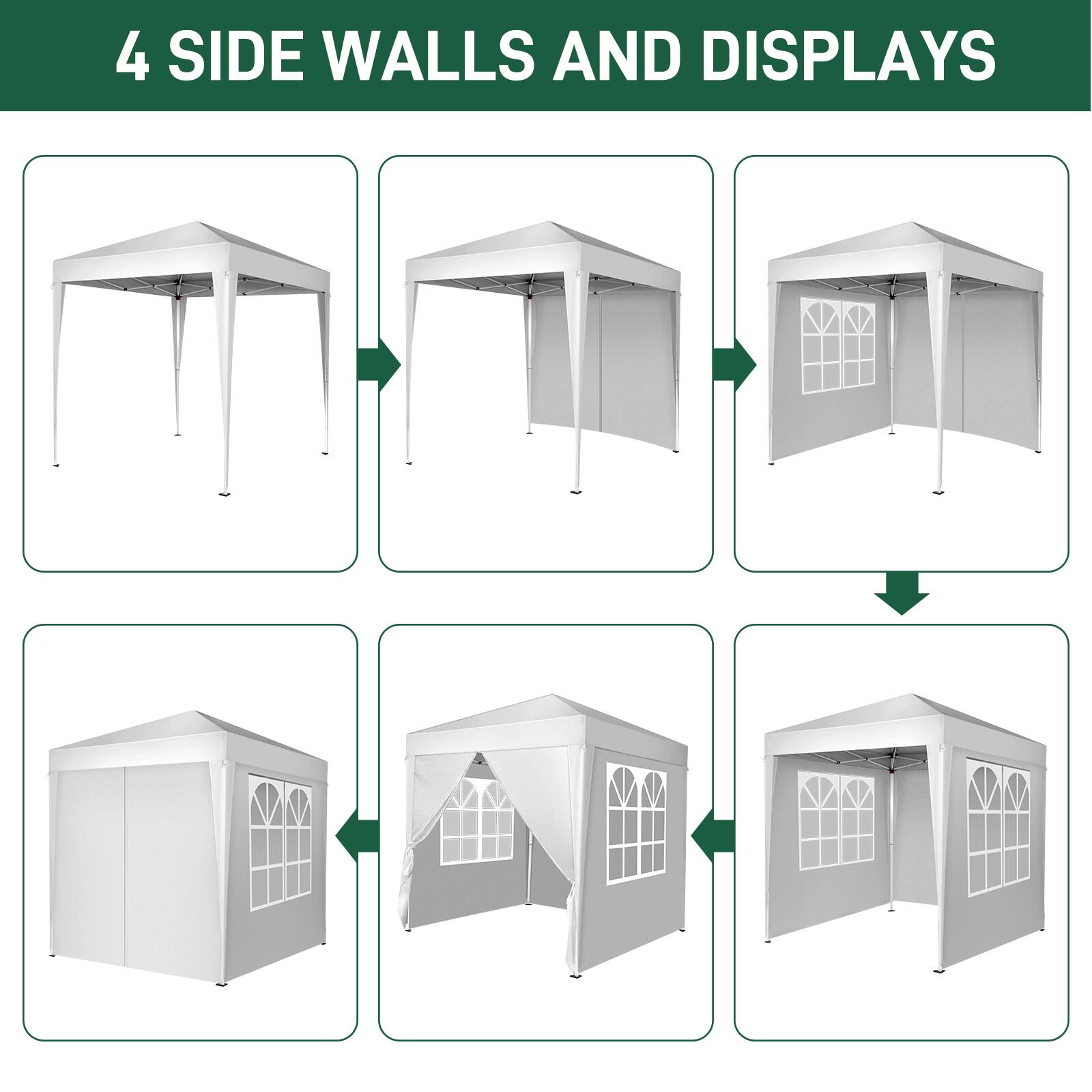 4 SIDE WALLS AND DISPLAYS