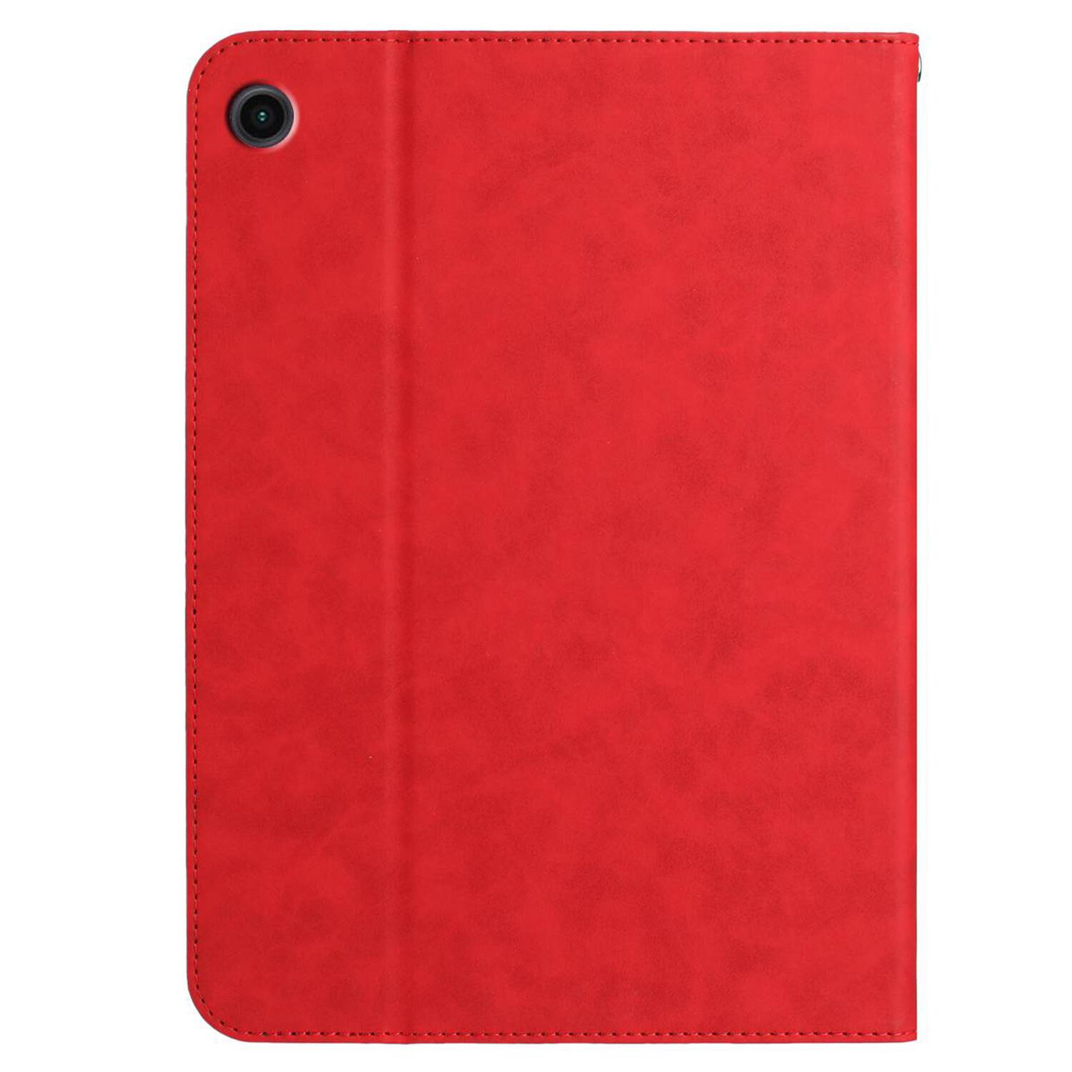 Alt View 4. Dteck - Retro PU Leather Folio Case for Samsung Galaxy Tab A9+ 2023 11.0" (SM-X210/X215),Shockproof Flip Card Slot Holder Cover - Red.