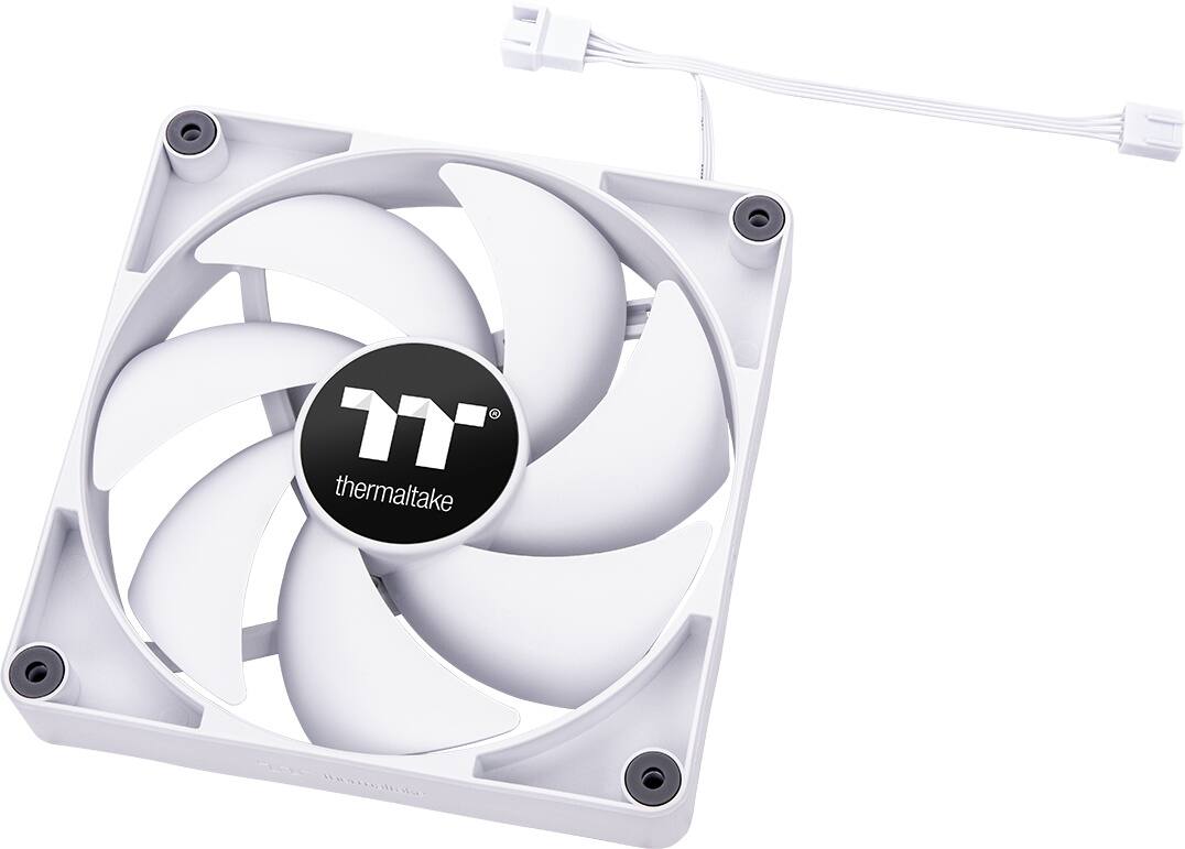 Alt View 15. Thermaltake - CT120 PC Cooling Fan (2-Pack) - White.