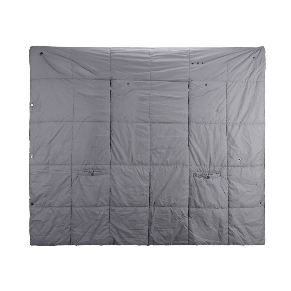 Alt View 2. Loheer - Loheer USB Heated Blanket Electric Heated Poncho with Dual Switch Control - Grey.
