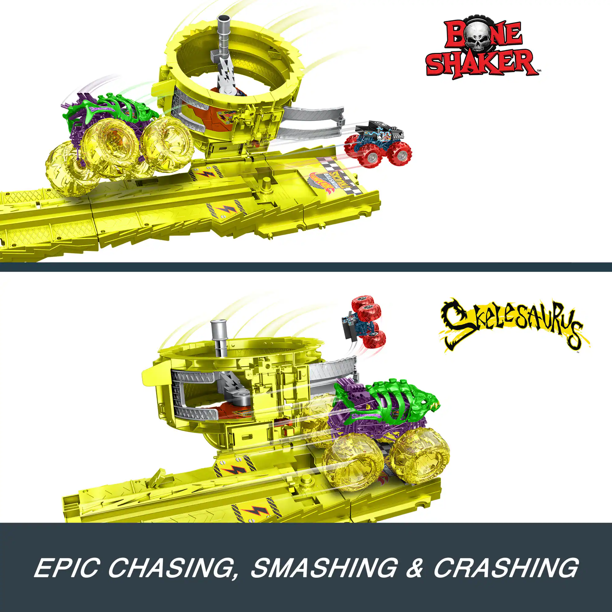 Bone Shaker  
Epic Chasing, Smashing & Crashing  
Skelesaurus