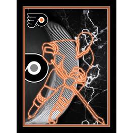 Fan Creations - Philadelphia Flyers 12'' x 16'' Framed Neon Player Print - Black