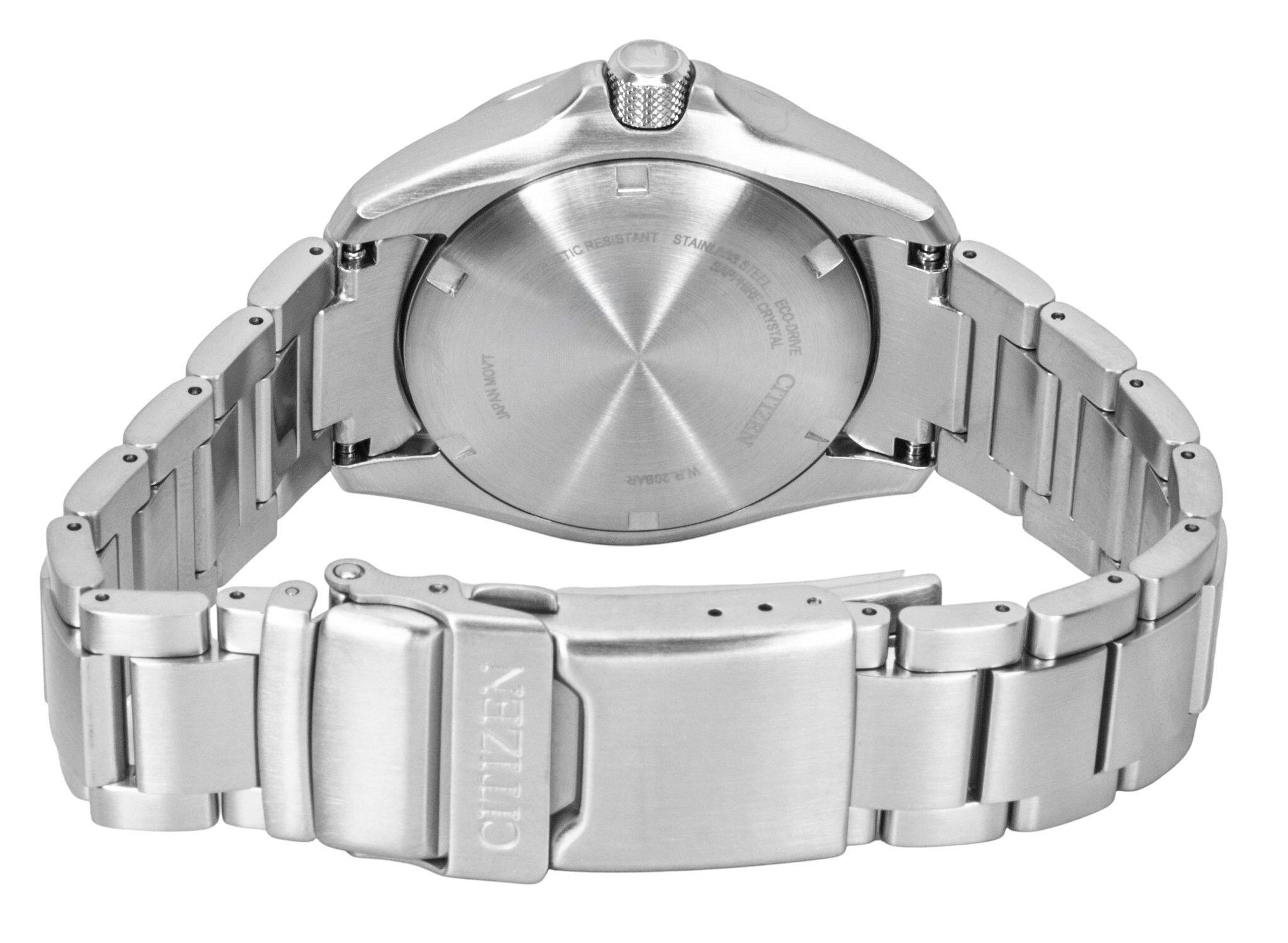 MOVT JAPAN MOVIT  
RESISTANT STAINLESS ETIC STEEL SAPPHIRE CRYSTAL ECO-DRIVE CITIZEN 20BAR  
CITIZEN