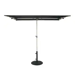 Mondawe - 5' x 7' Rectangle Patio Umbrella with Protective Cover - Black