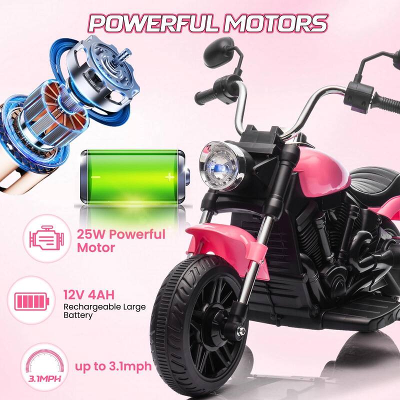 POWERFUL MOTORS

25W Powerful Motor

12V 4AH Rechargeable Large Battery

up to 3.1mph
