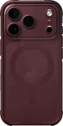 Front. dbrand - Ghost Case with MagSafe for Apple iPhone 18 Pro / iPhone 17 Pro - Burgundy.