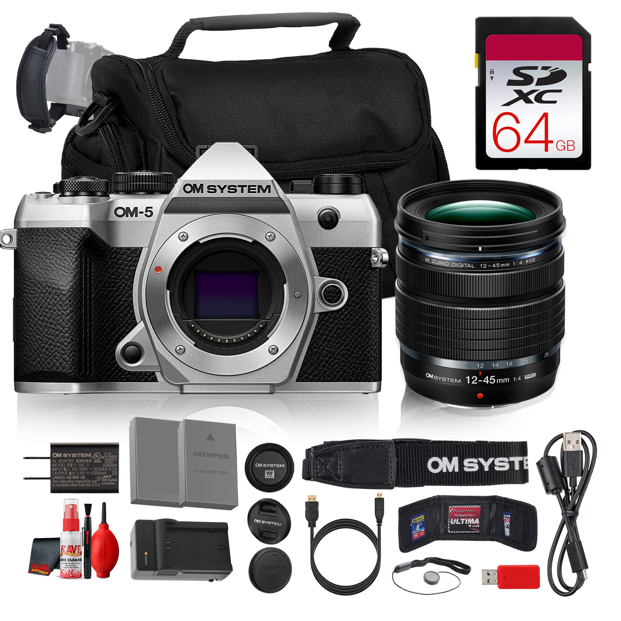 OM System - OM-5 Mark II Camera Silver, 20.4MP Mirrorless Camera for Wildlife Photography(Bundle) price history on PriceWatchPro