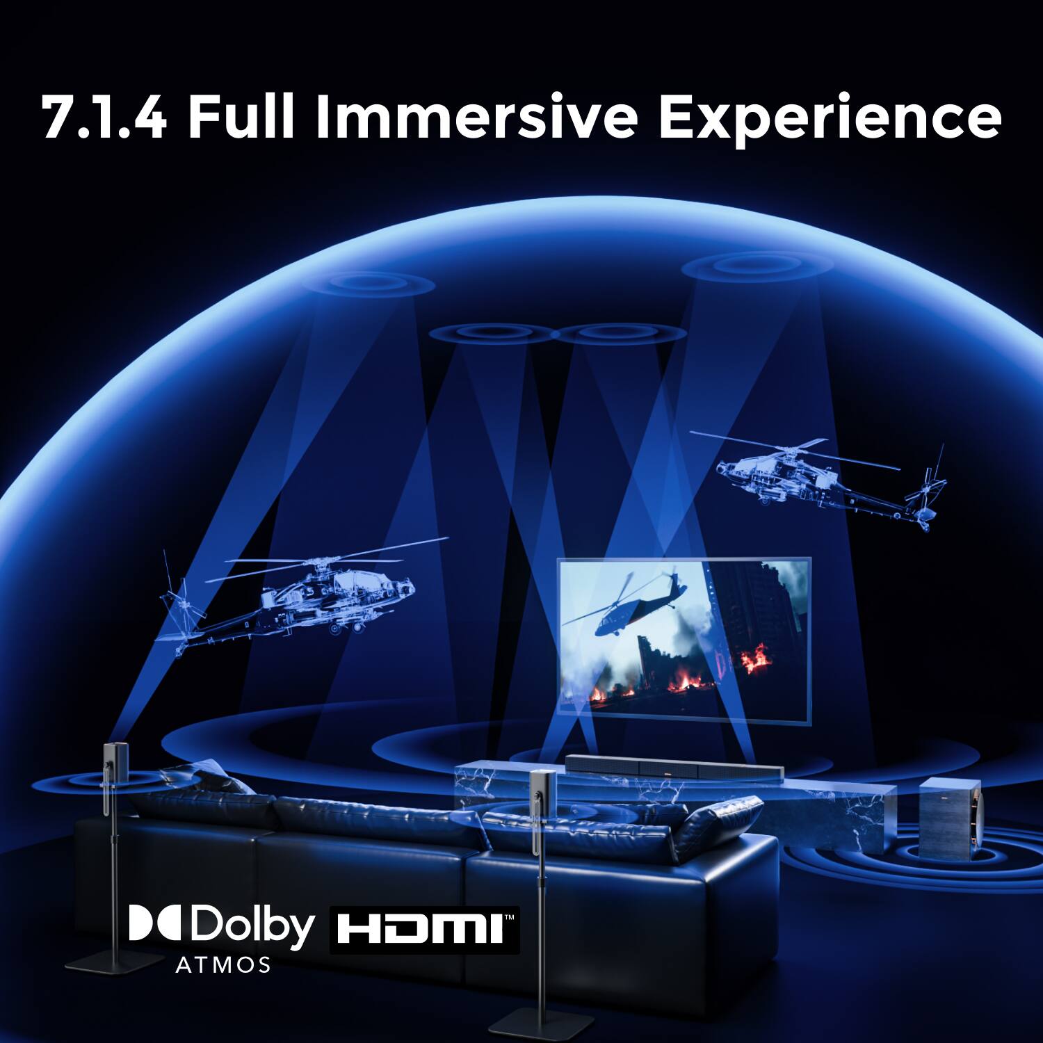 7.1.4 Full Immersive Experience

Dolby HDMI Atmos