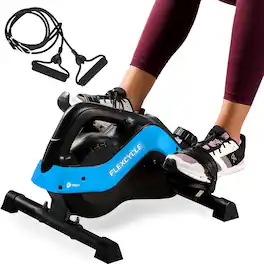 LifePro - Under Desk Bike Pedal Exerciser Quiet Exercise Bike for Under Desk Sitting - FlexCycle - Blue