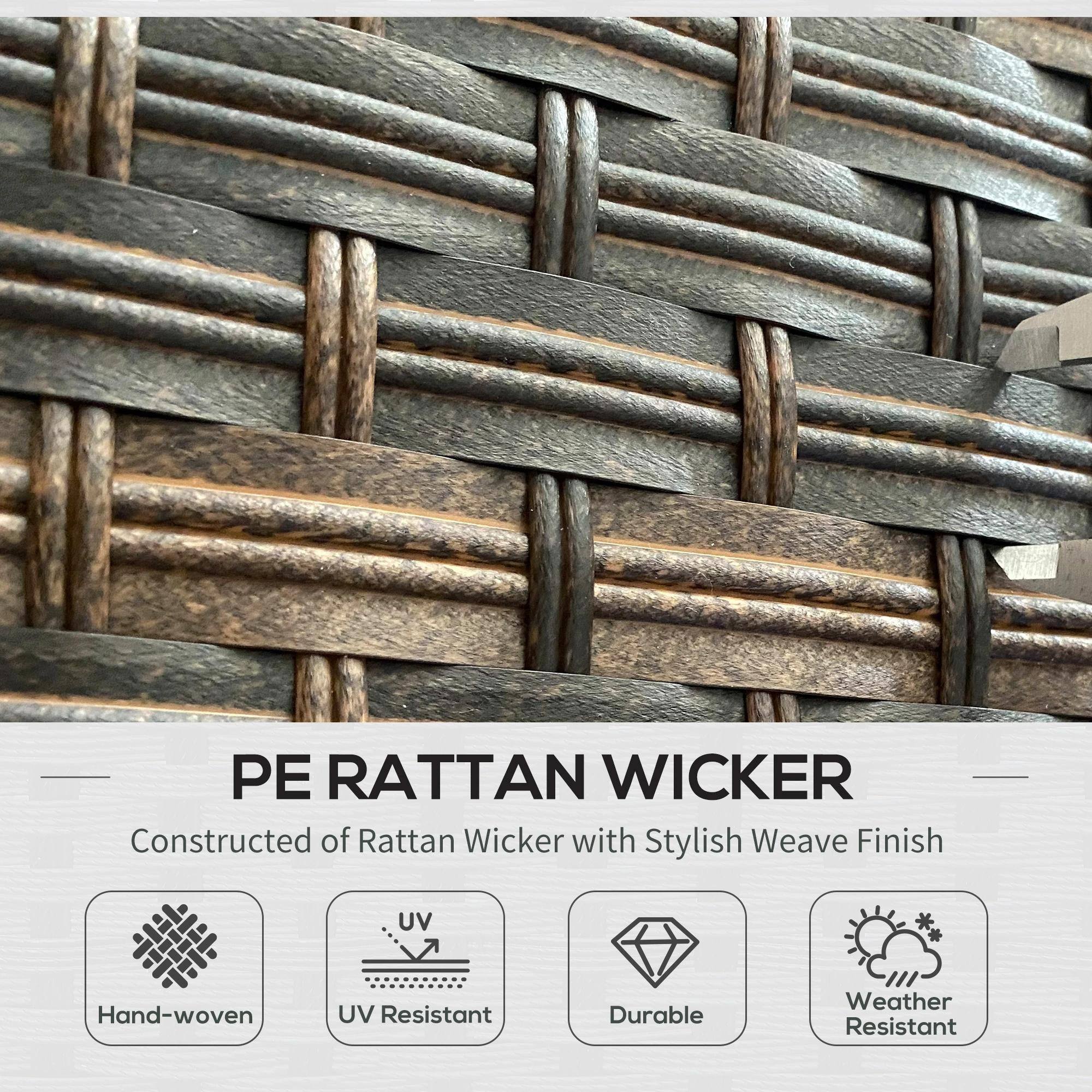 PE RATTAN WICKER
Constructed of Rattan Wicker with Stylish Weave Finish
Hand-woven
UV Resistant
Durable
Weather Resistant