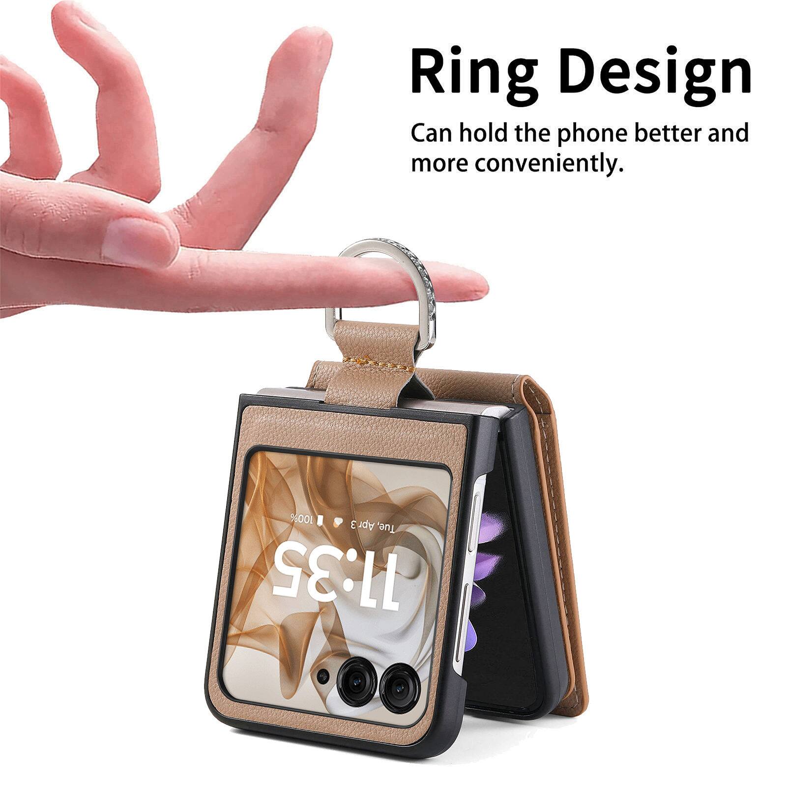 Ring Design Can hold the phone better and more conveniently.