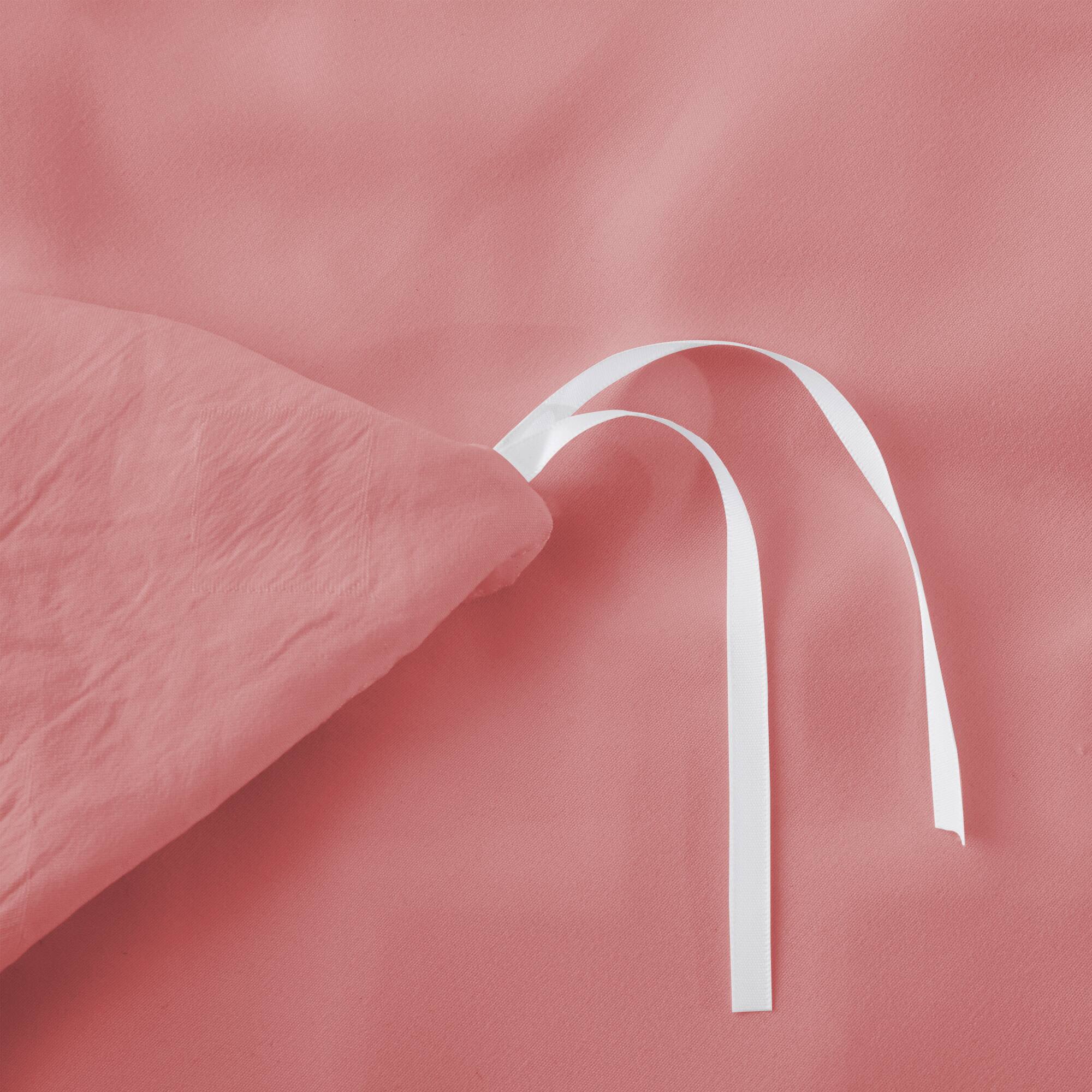 Alt View 1. Peace Nest - Peace Nest Tufted Clipped Jacquard Geometric Duvet Cover & Pillowcase Set - Diamonds Pink.