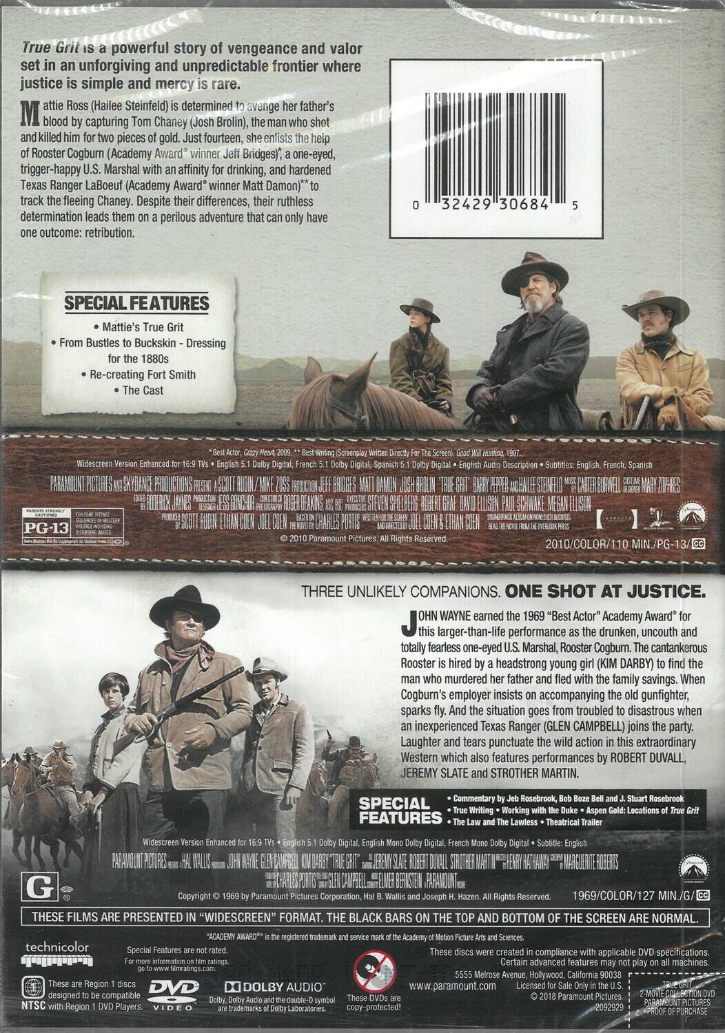 Alt View 1. True Grit: 2-Movie Collection   - DVD.