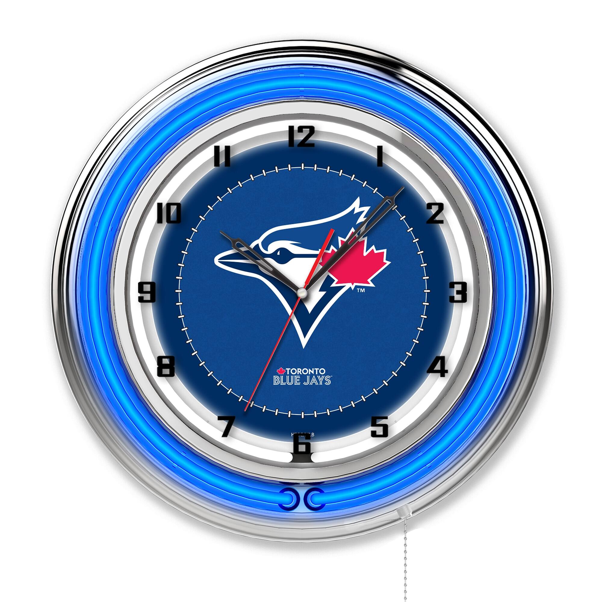 Holland Bar Stool Co. - Toronto Blue Jays 19" Double Neon Wall Clock - Multicolor