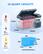 25 QUART CAPACITY
27 Cans 12 fl oz Cola
18 Bottles 17 fl oz Bottled Water
6 Bottles 46 fl oz Orange Juice
Internal dimensions
13.32in
12.65in
23.64in
15in
4.5in
2in
5.5in
9.5in
13in