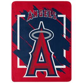 Northwest - Los Angeles Angels 46" x 60" Dimensional Micro Raschel Plush Throw Blanket - Red