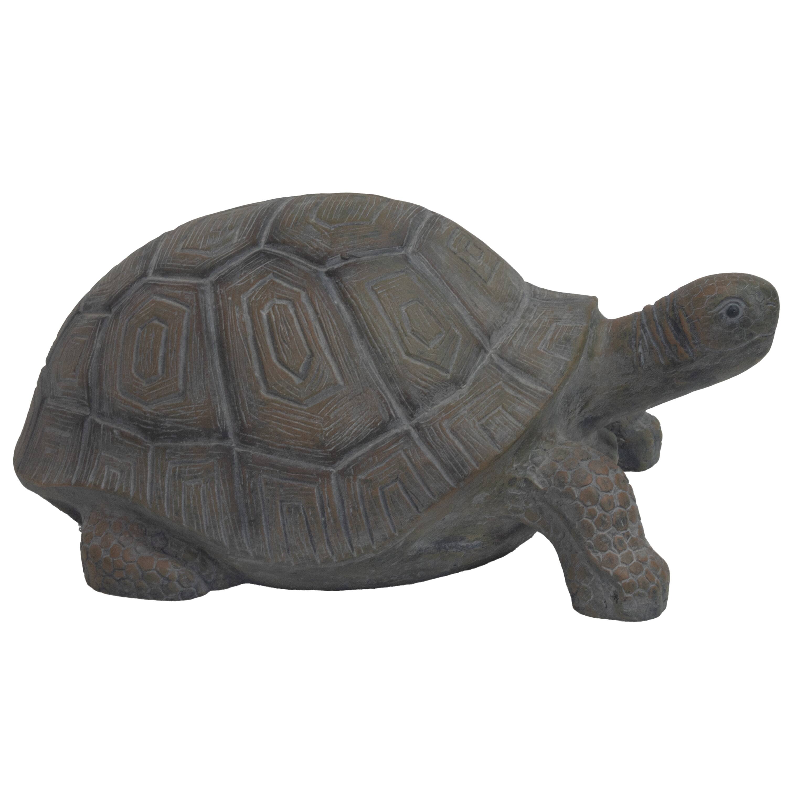 Alt View 7. Sunnydaze - Tanya the Tortoise Indoor and Outdoor Statue - 20 in - Light Brown.