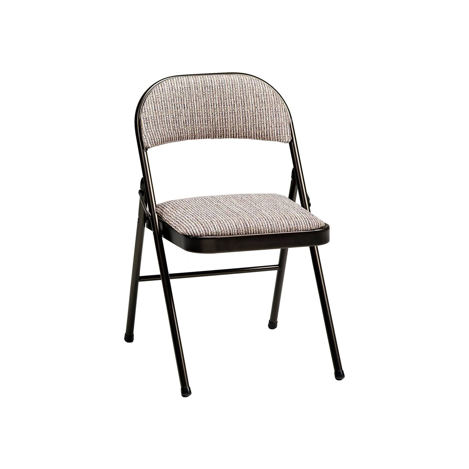 Alt View 1. MECO - MECO 4-Pack of Deluxe Motif Fabric Padded Folding Chairs with 16 x 16 Inch Seat - Cinnabar.