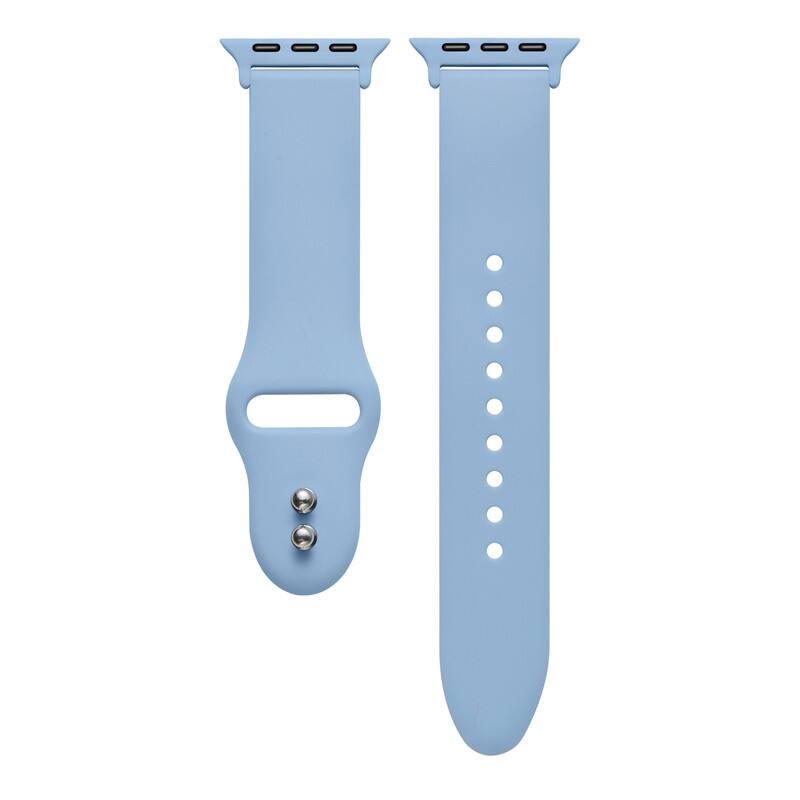Left. Posh Tech - Silicone Band for Apple Watch - Ice Blue.