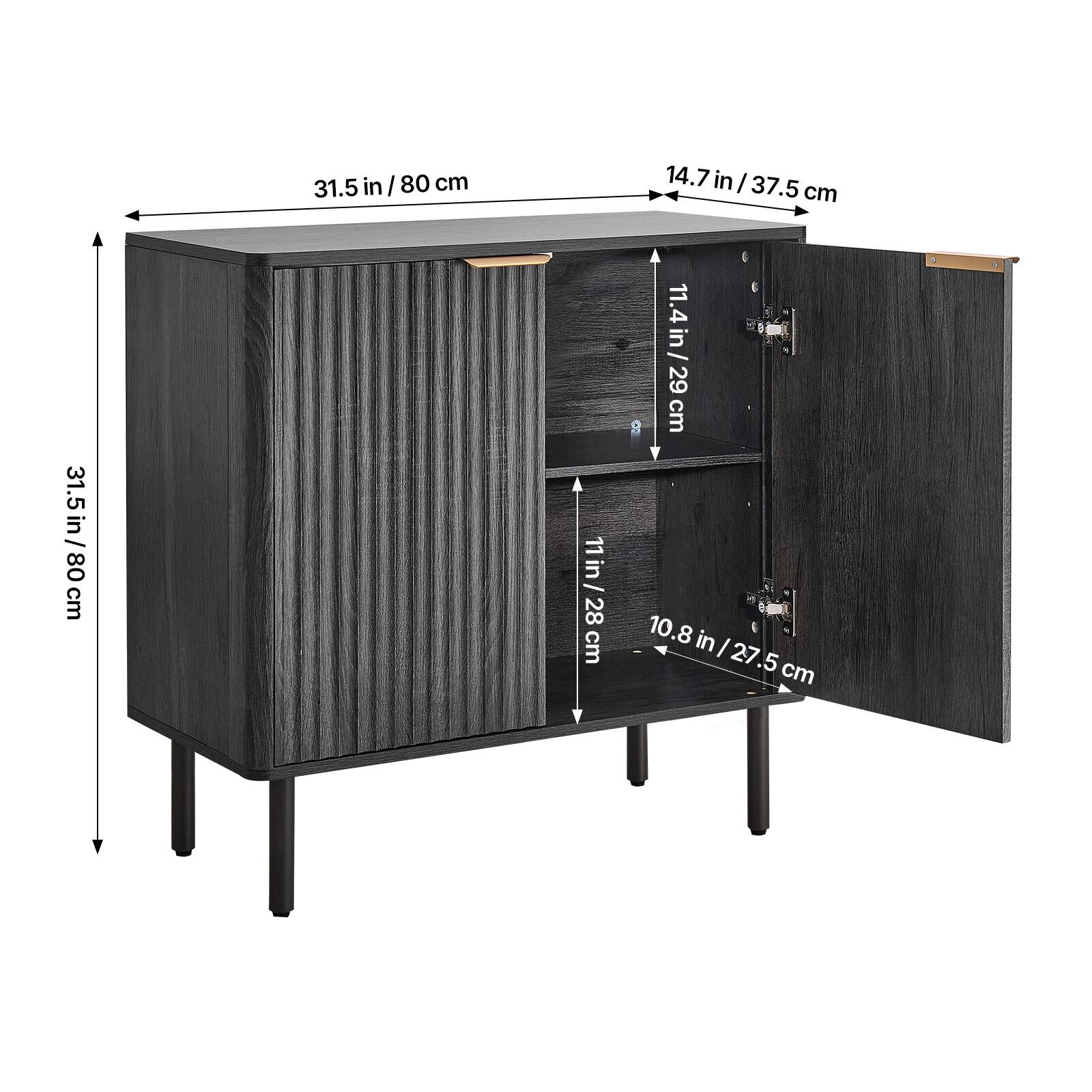 31.5 in/80 cm  
14.7 in/37.5 cm  
11.4 in/29 cm  
11 in/28 cm  
10.8 in/27.5 cm