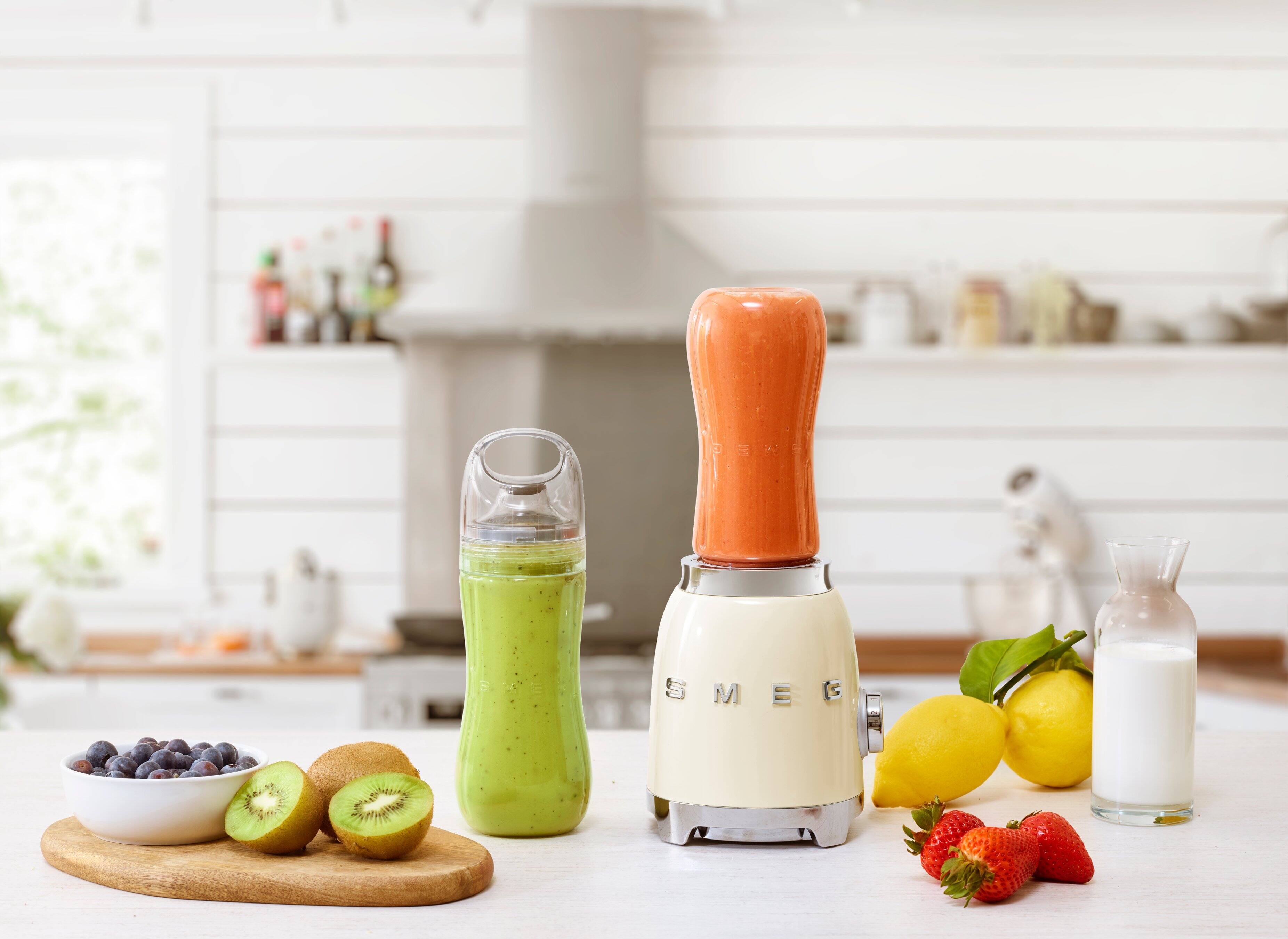 Alt View 1. SMEG - PBF01 Personal 2-Speed Single-Serve Blender, 20 oz - Cream.