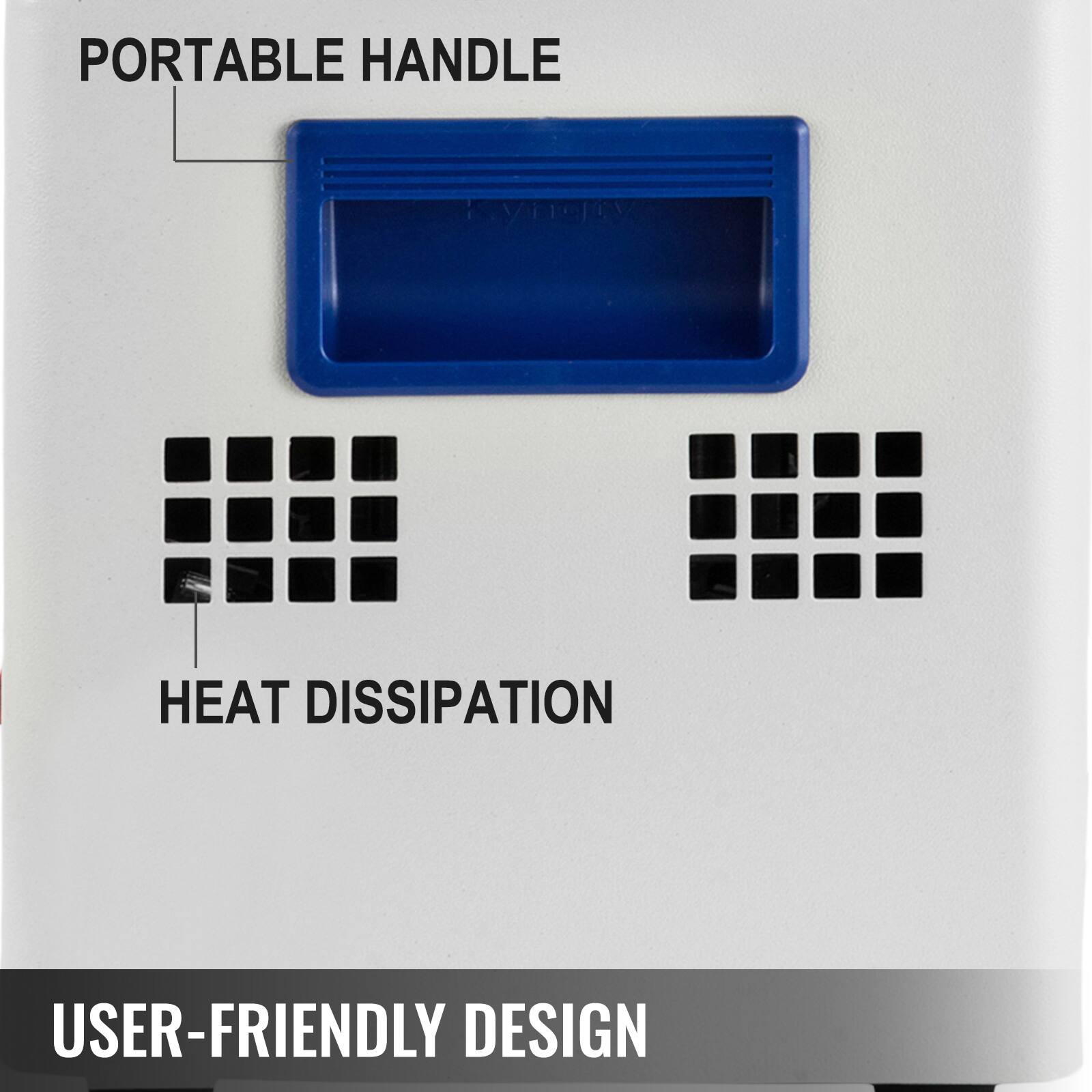 PORTABLE HANDLE  
HEAT DISSIPATION  
USER-FRIENDLY DESIGN