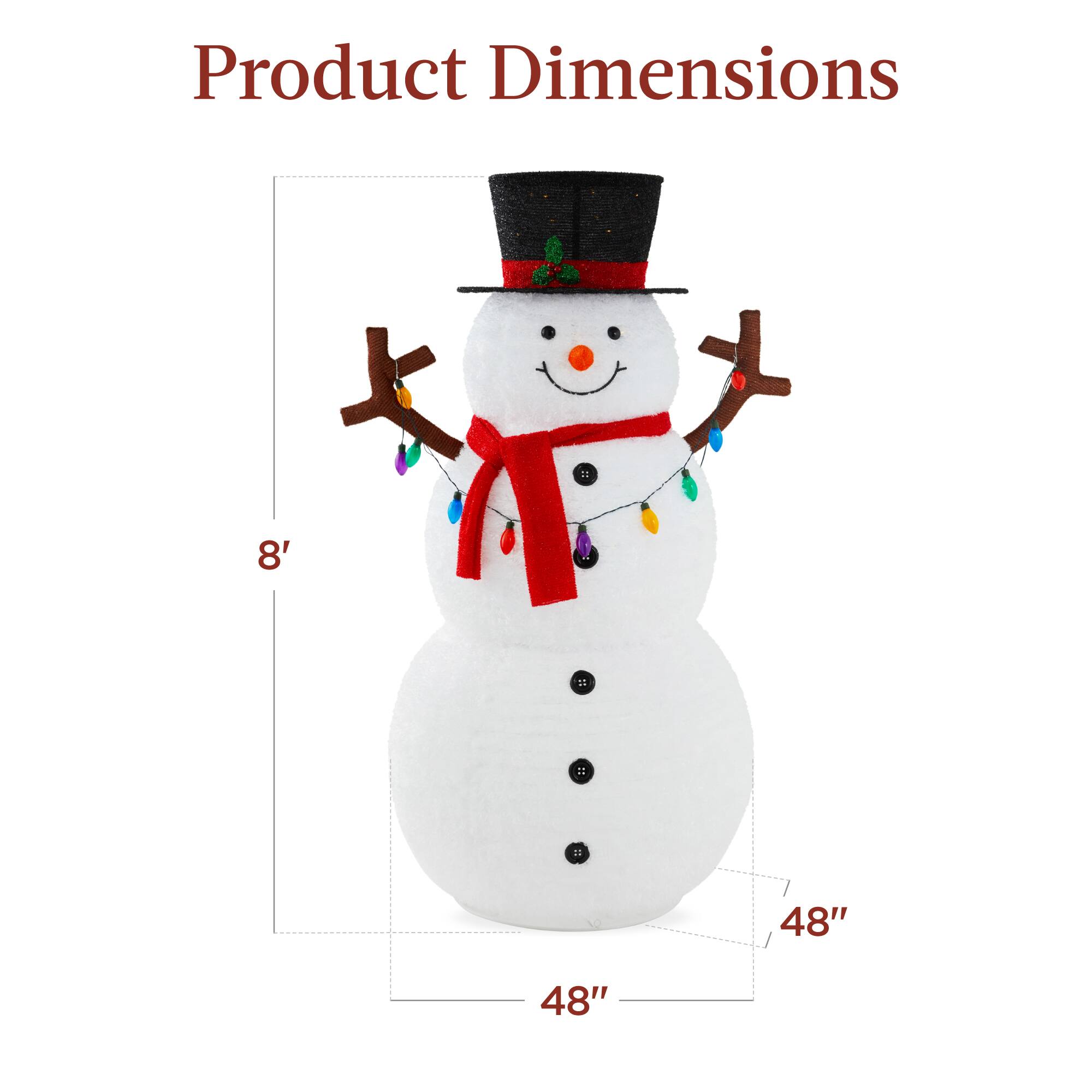 Product Dimensions: 8' x 48" x 48"