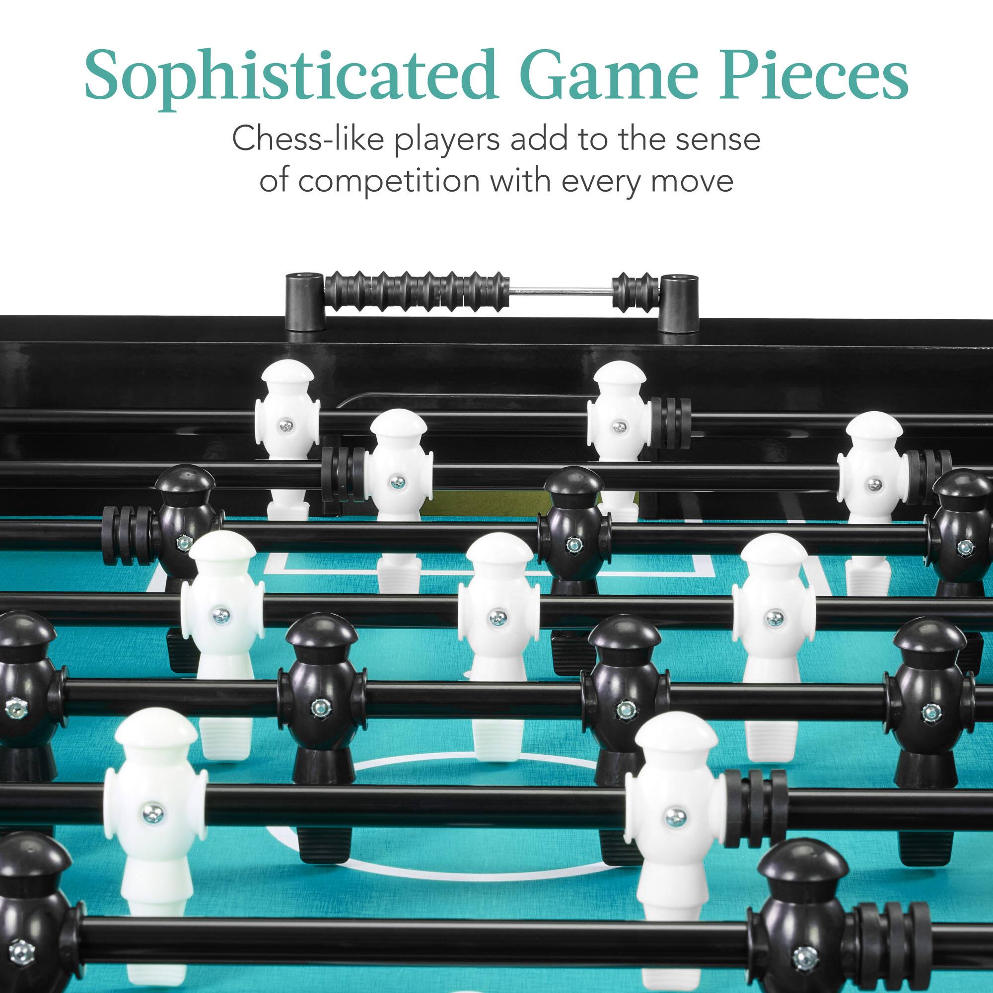Sophisticated Game Pieces

Chess-like players add to the sense of competition with every move