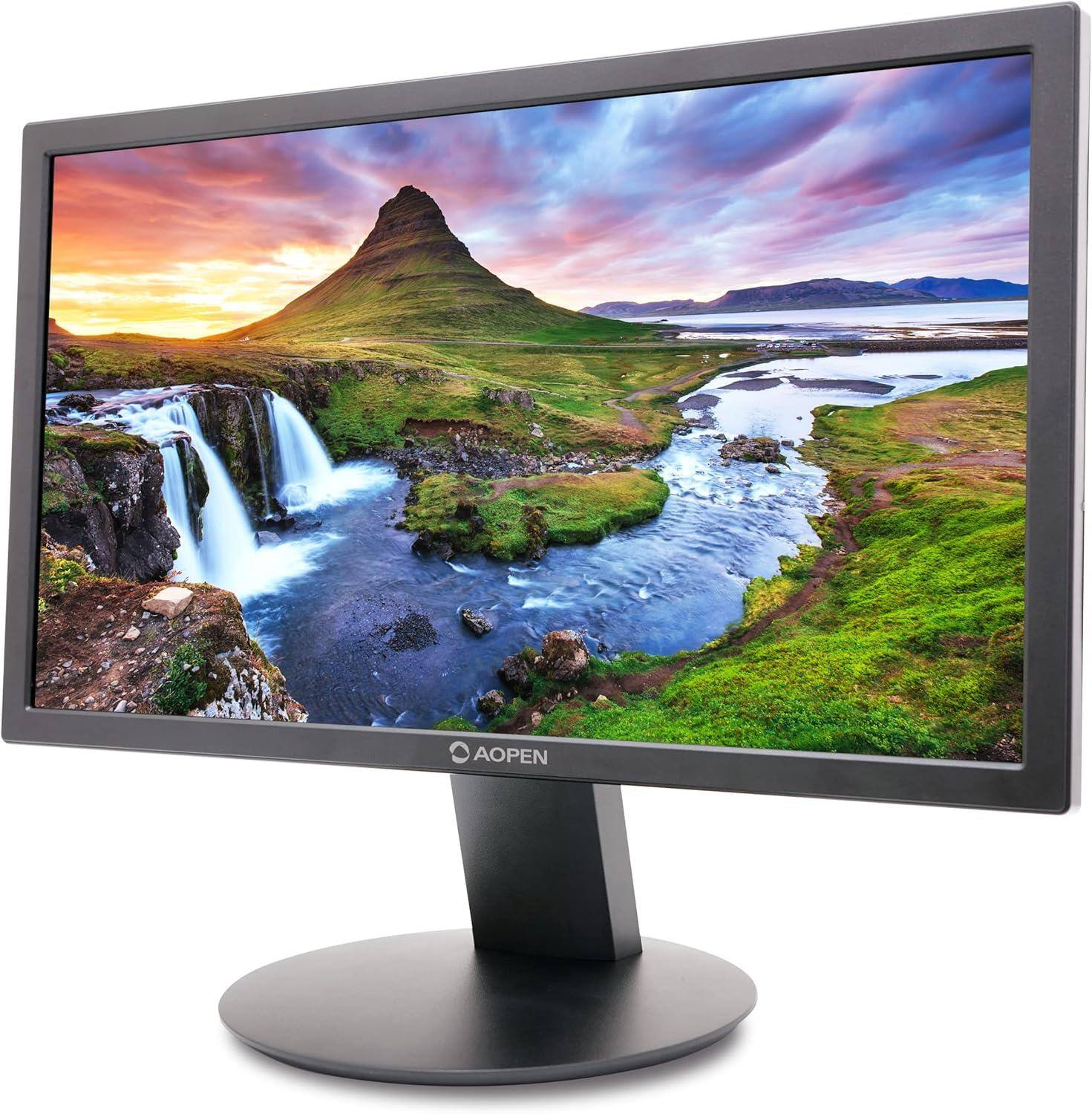 Left. Acer - AOPEN 20E0Q BI 20" LCD Monitor 75Hz 1600x900 TN Panel 5ms Response Time HDMI VGA - Black.