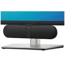 Dazzed Corner - USB Computer Speakers Soundbar for PC/Desktop, Clip-on Monitor, USB-C - Black