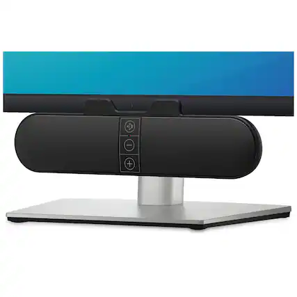 Front. Dazzed Corner - USB Computer Speakers Soundbar for PC/Desktop, Clip-on Monitor, USB-C - Black.