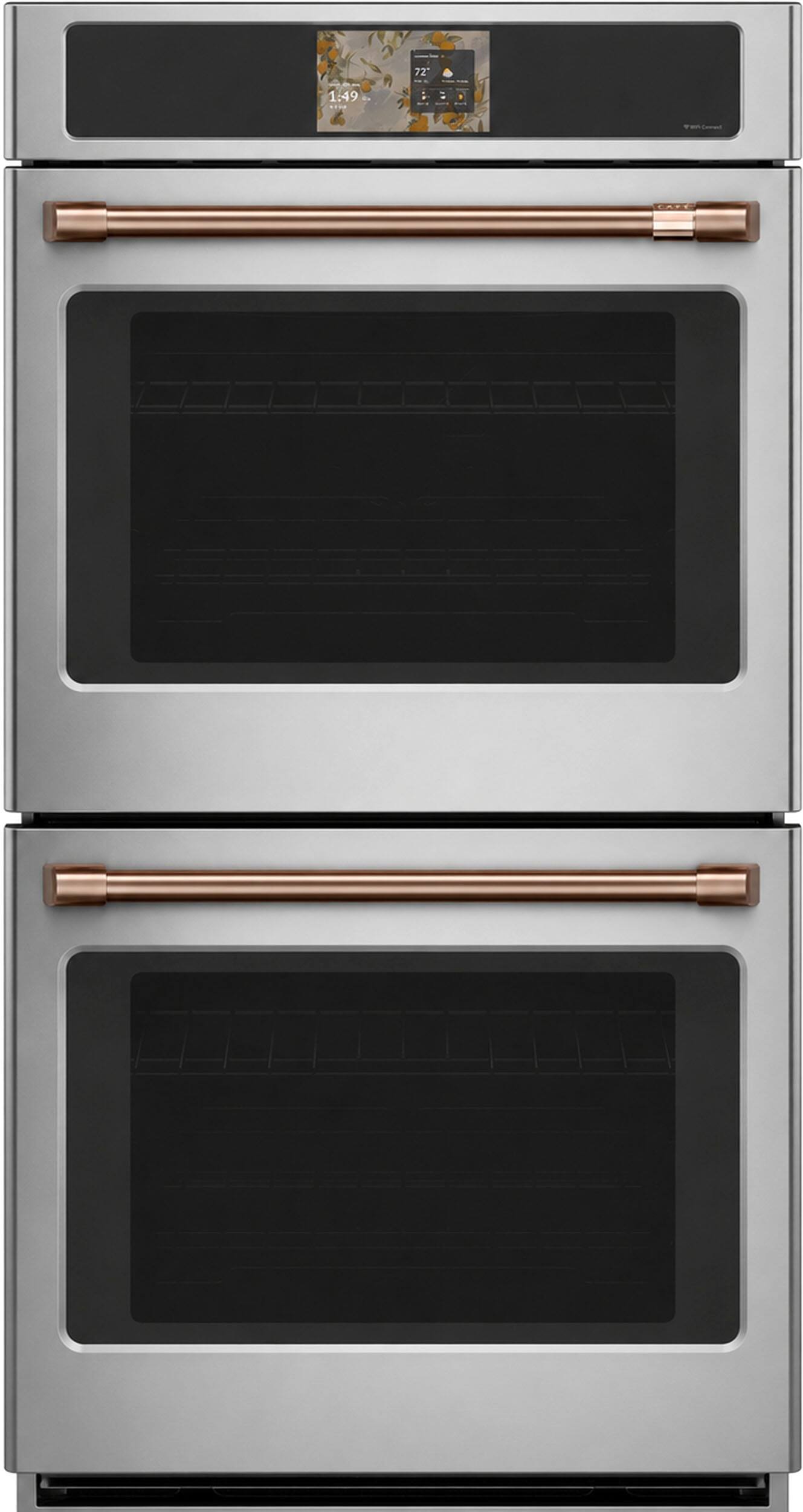 Alt View 17. Café - 30" Smart Built-In Double Electric True European Convection Wall Oven with Air Fry and Precision Cooking Modes - Stainless Steel.