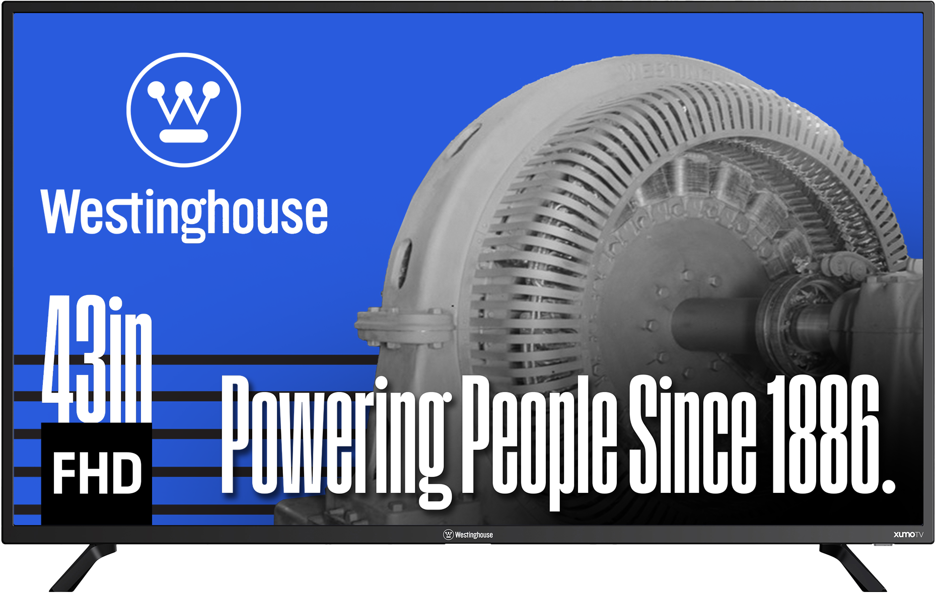 Westinghouse - 43" Smart ROKU TV, 1080p FHD Flat Screen with Wi-Fi, Bluetooth, Mobile App, AirPlay, Alexa & Google