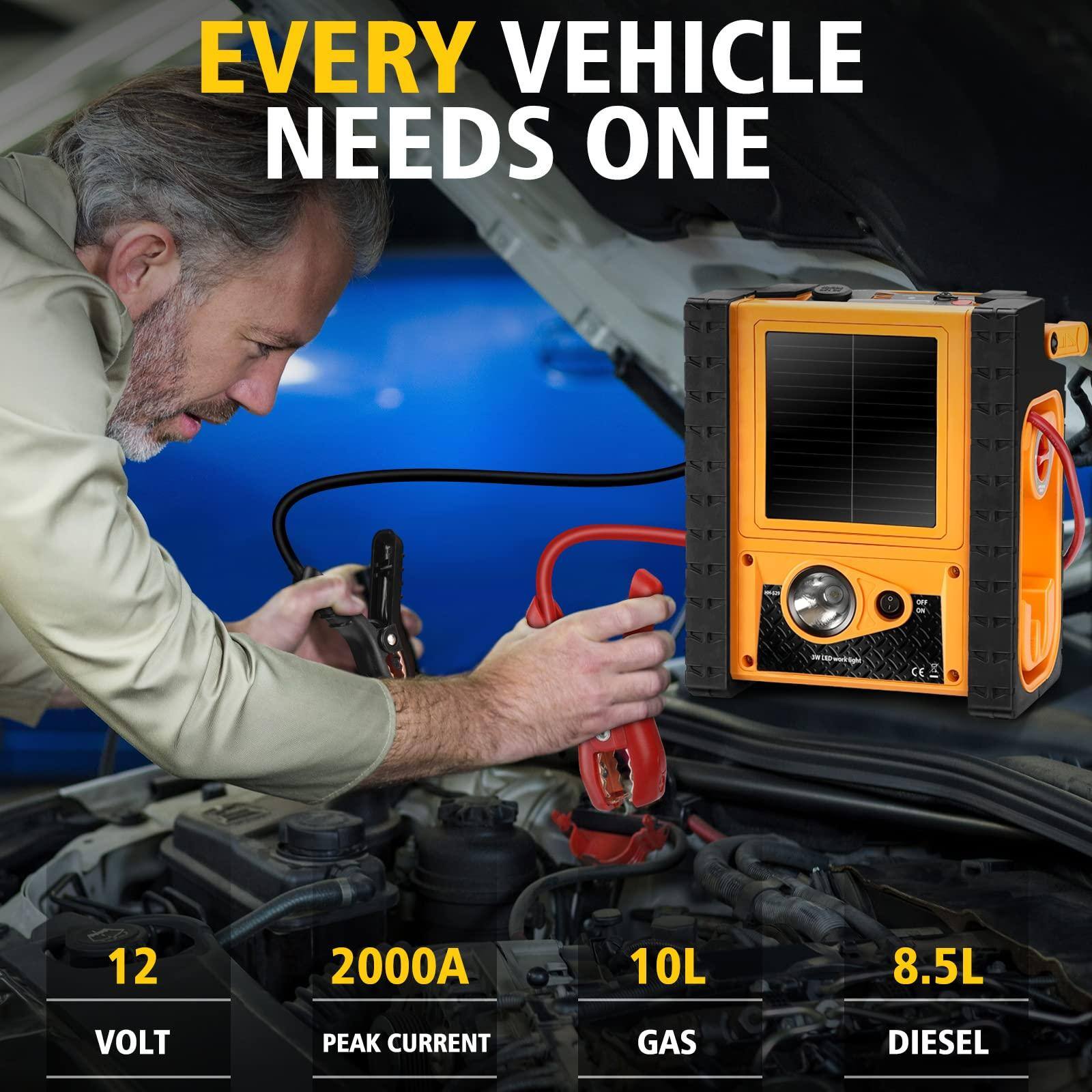 EVERY VEHICLE NEEDS ONE

12 VOLT  
2000A PEAK CURRENT  
10L GAS  
8.5L DIESEL