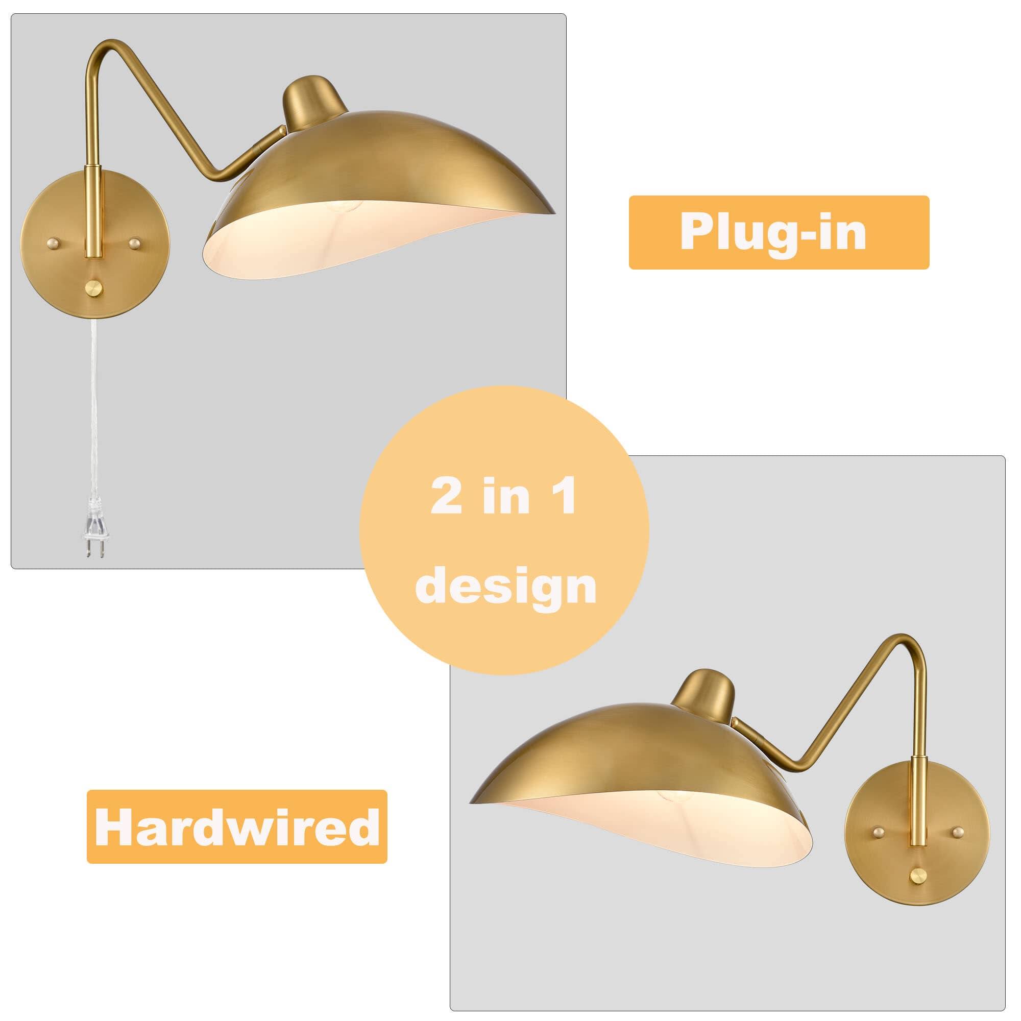 Plug-in  
2 in 1 design  
Hardwired
