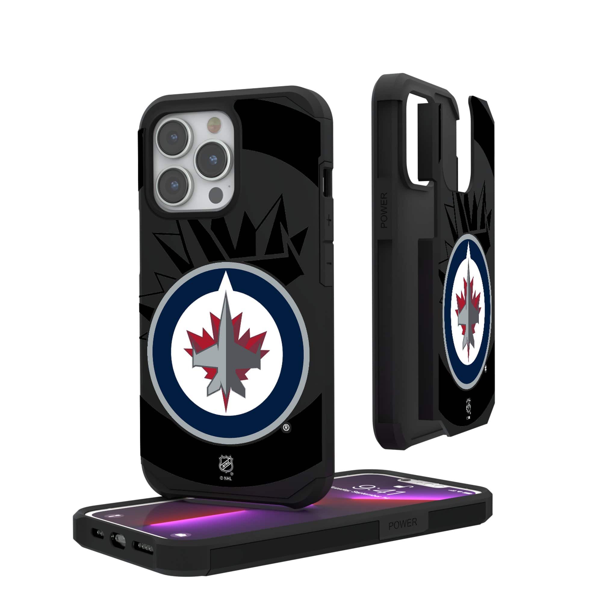 Keyscaper - NHL - Winnipeg Jets iPhone Mono Tilt Rugged Case - 12 mini - Multicolor
