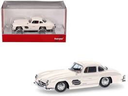 Mercedes-Benz 300 SL Gullwing Interior 1/87 (HO) Plastic Model Car by Promotex - White with Red
