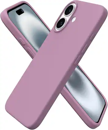 Front. Ornarto - ORNARTO Compatible with iPhone 16 Case 6.1", Liquid Silicone 3 Layers Full Covered Protective Cover-Lilac Purple - Lilac Purple.