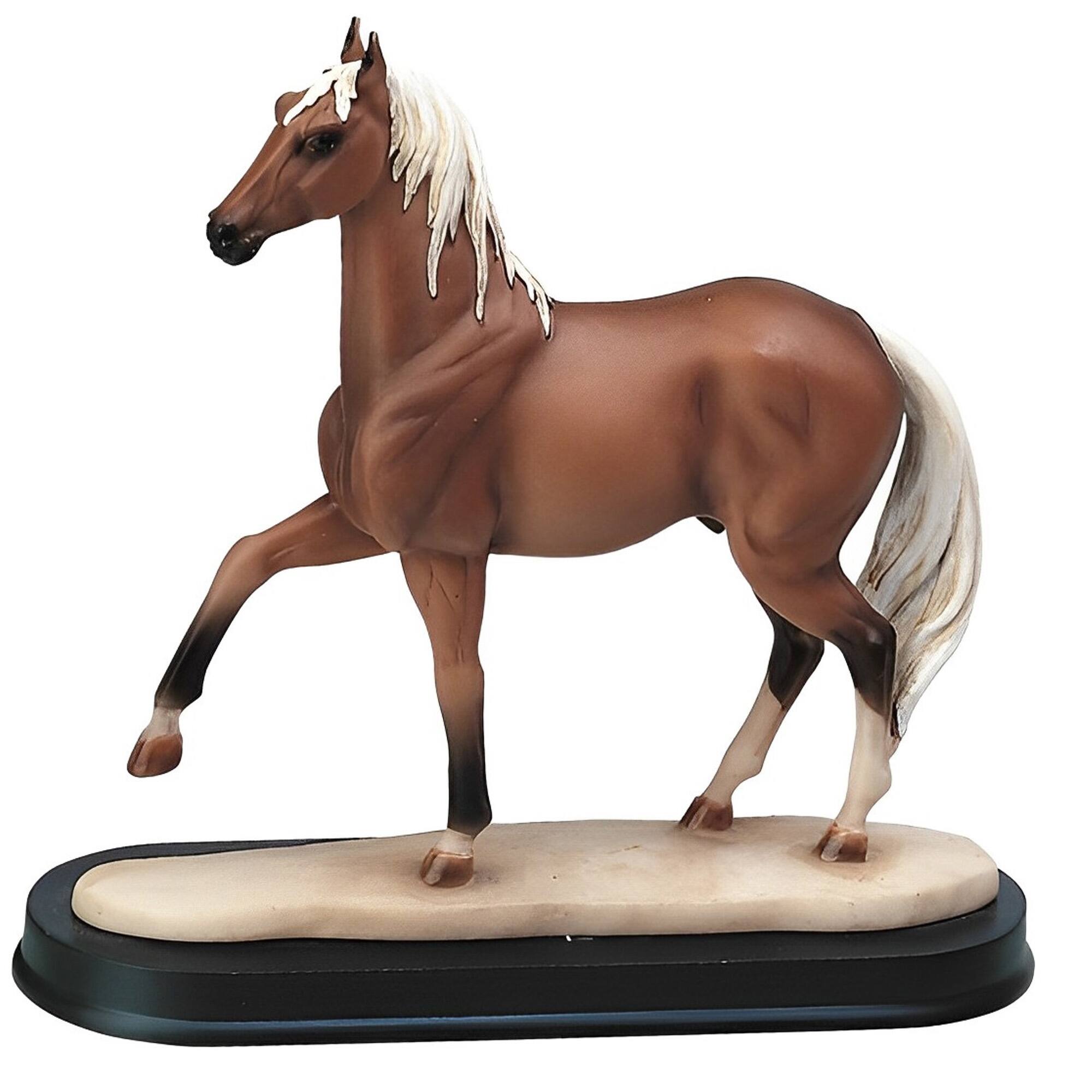 Front. FC Design - FC Design 6"H Palomino Horse Figurine Statue Desk Tabletop Home Decor Gift - Multi-Color.